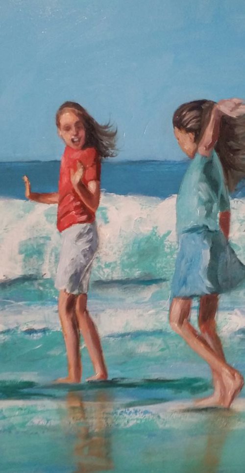 girls at sea by Els Driesen