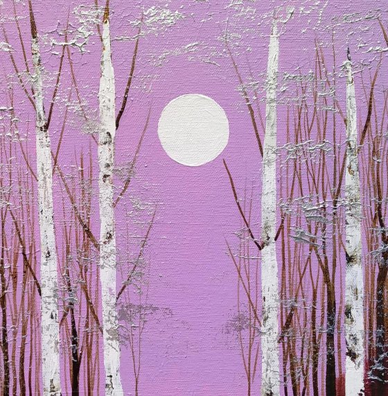 Pink and Silver Moon