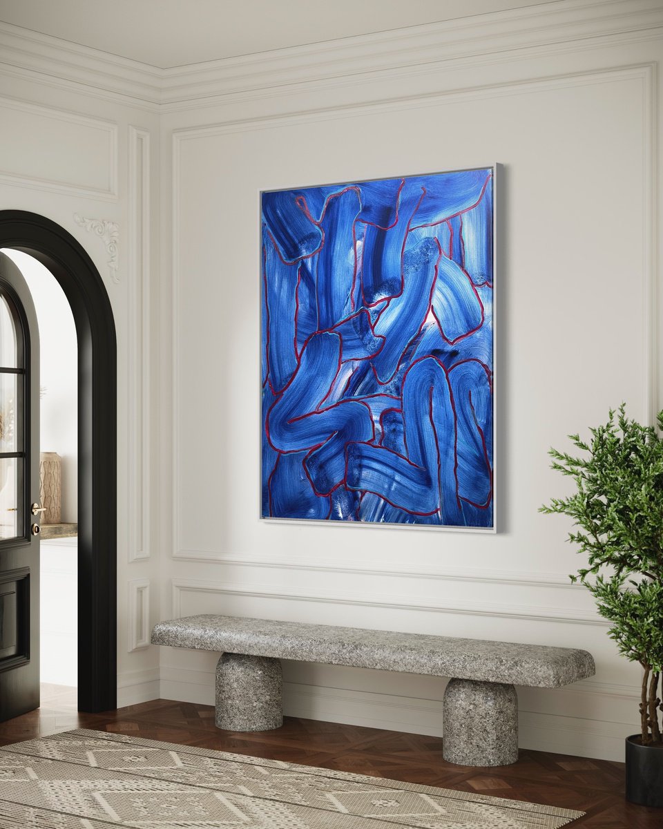 Blues by Makarova Abstract Art