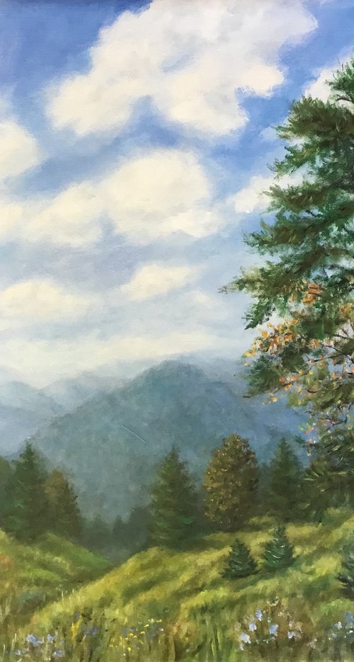 TENNESSEE TRAIL by K. McDermott oil 22X28  (ON HOLD) by Kathleen McDermott