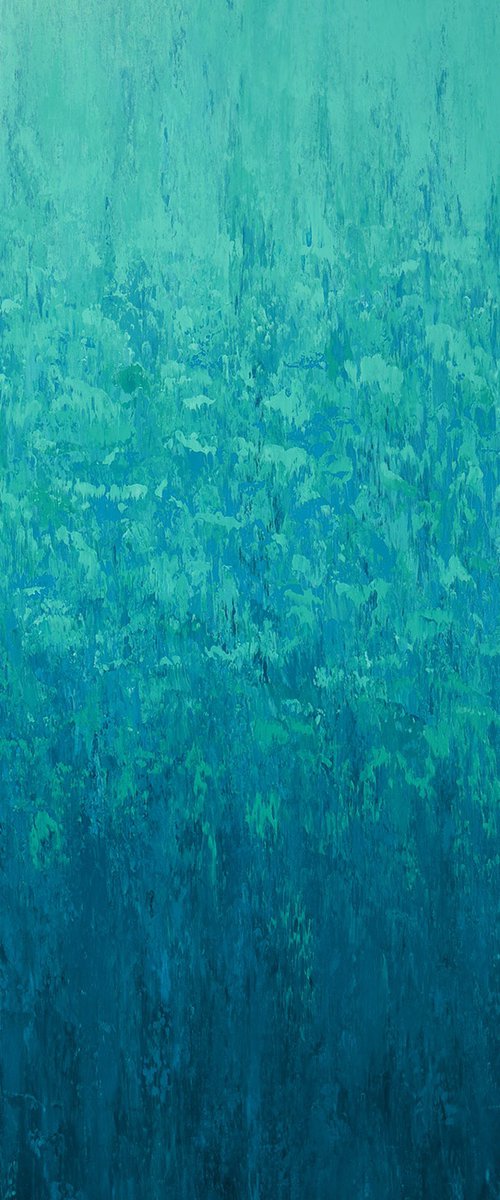 Infused Blues - Abstract by Suzanne Vaughan