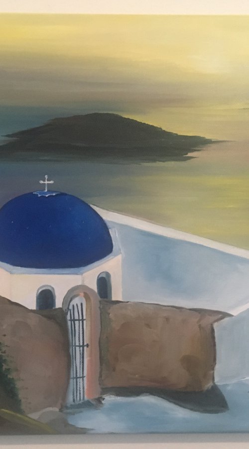 Santorini Sunset by Timea  Valsami
