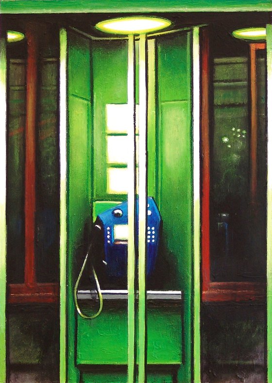 Telefooncel Bij Nacht