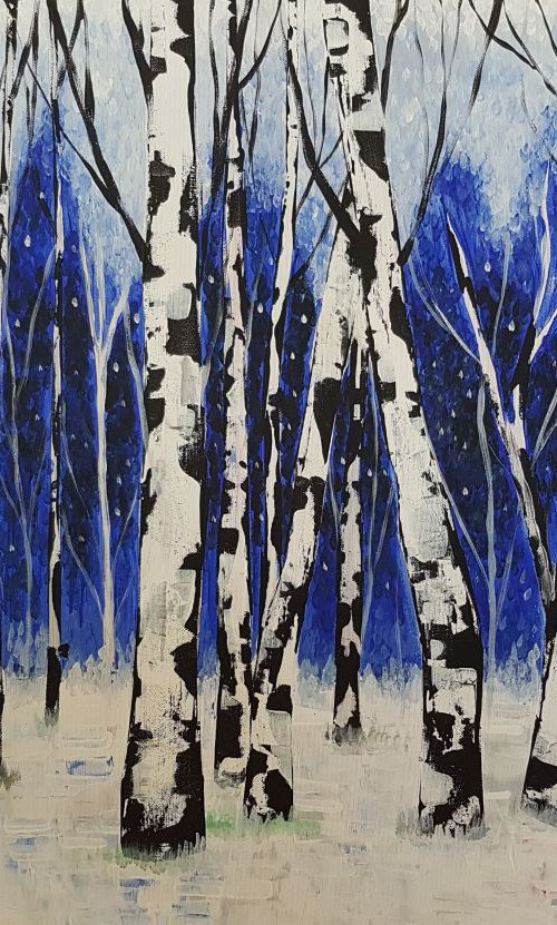 Birch blue by Sun-Hee Jung