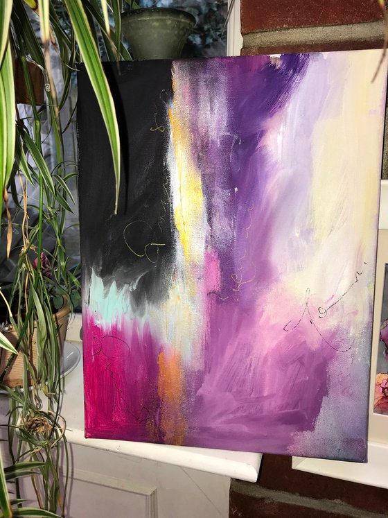 Abstract 'Love Letters' On Canvas