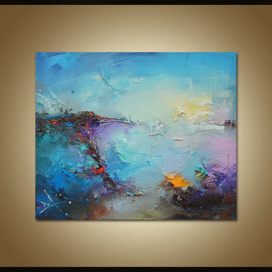 Abstract sea, Abstract Oil Painting on Canvas