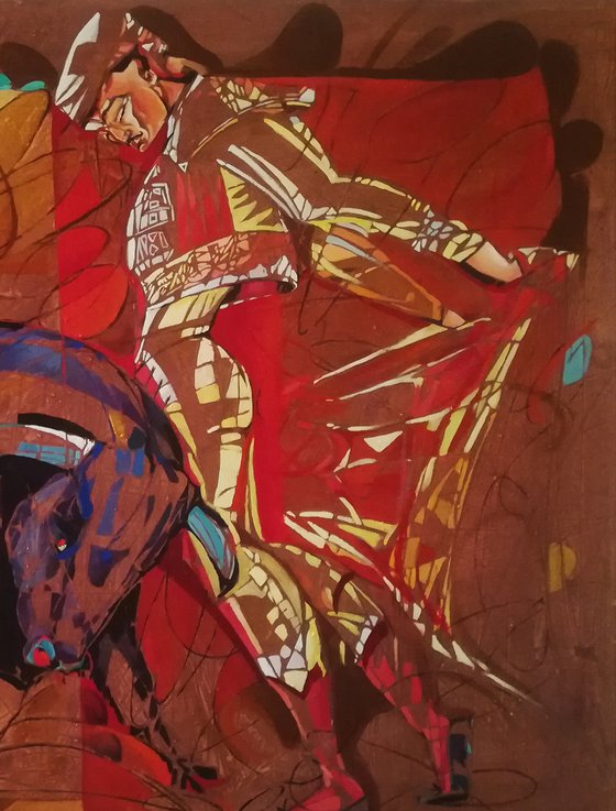 Bullfight (60x80cm oil/canvas)