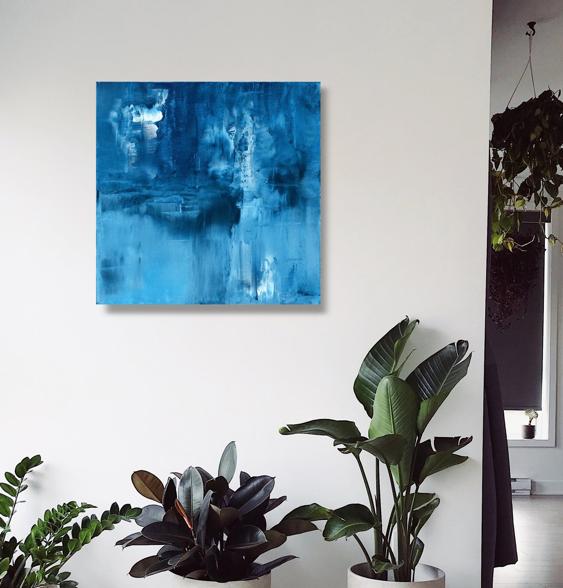 Falling Into The Blue 2 By Kathy Morton Stanion, 20 X 20, Artwork For Sale On Artfinder
