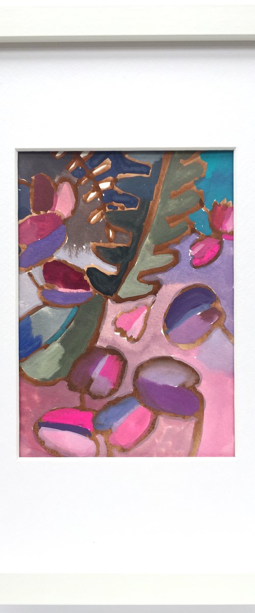 FLOWERS STILL LIFE 7. (framed) by LENKA STASTNA