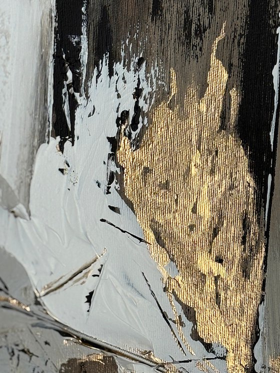 Set Beige Grey gold abstract