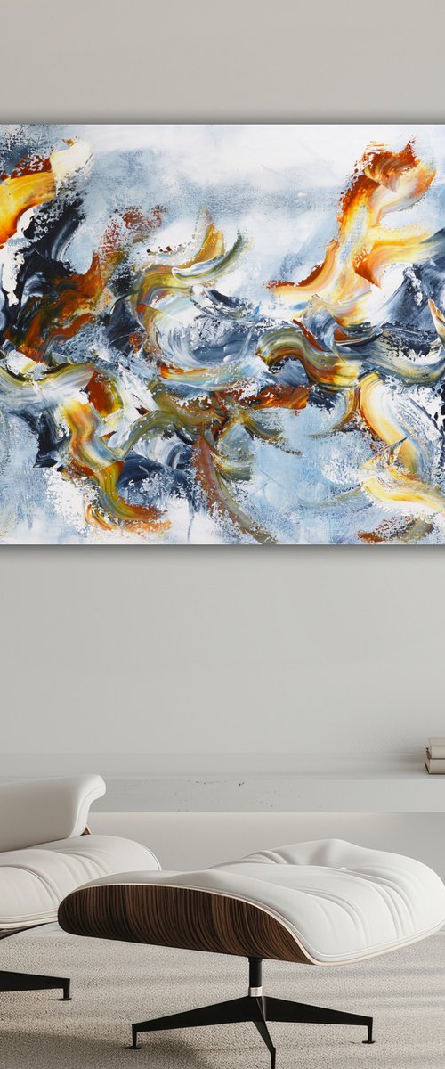 Blue feathers by Andrada Anghel