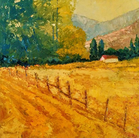 Feeling the countryside landscape oil painting
