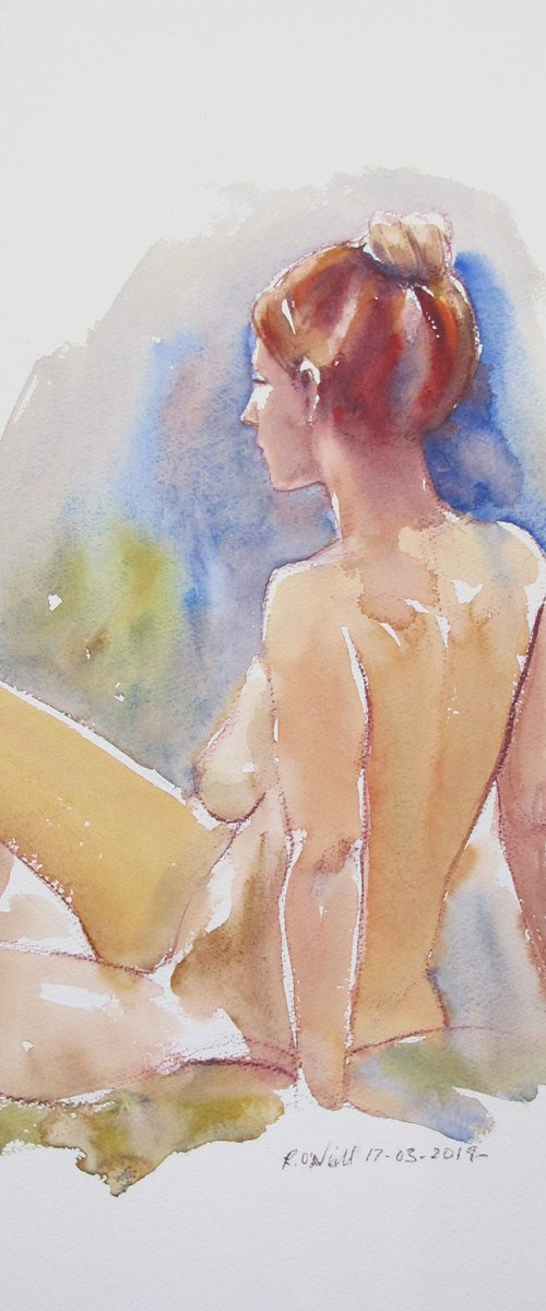 seated female nude by Rory O’Neill