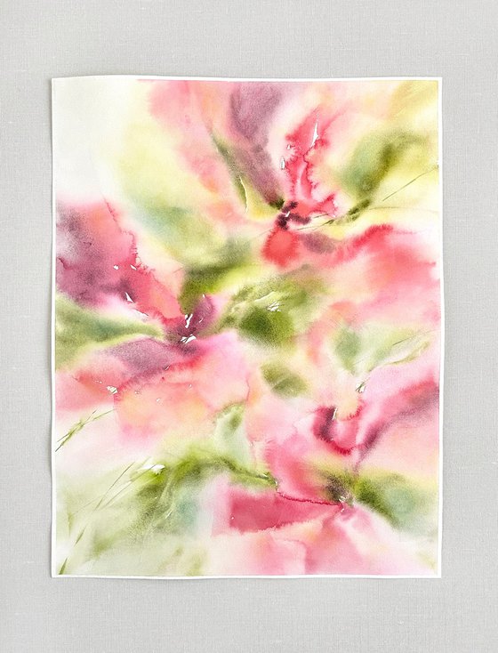 Abstract flowers bouquet