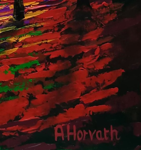 Shimmering Amber Glade