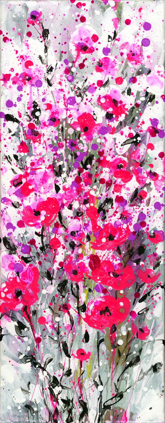 Floral Expression 1 - Flower Painting  by Kathy Morton Stanion
