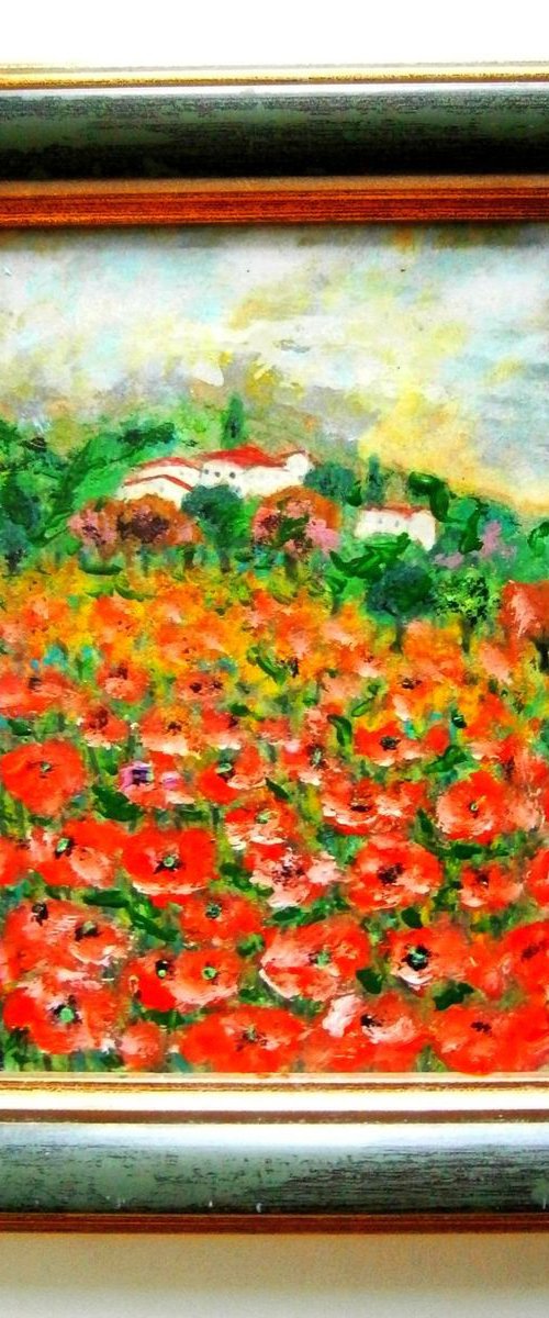 Poppy fields 1 by Emília Urbaníková