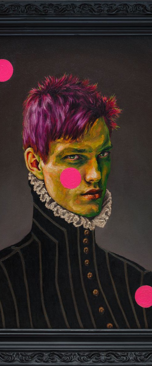 Portrait of a Young Green Man by Oleksandr Balbyshev