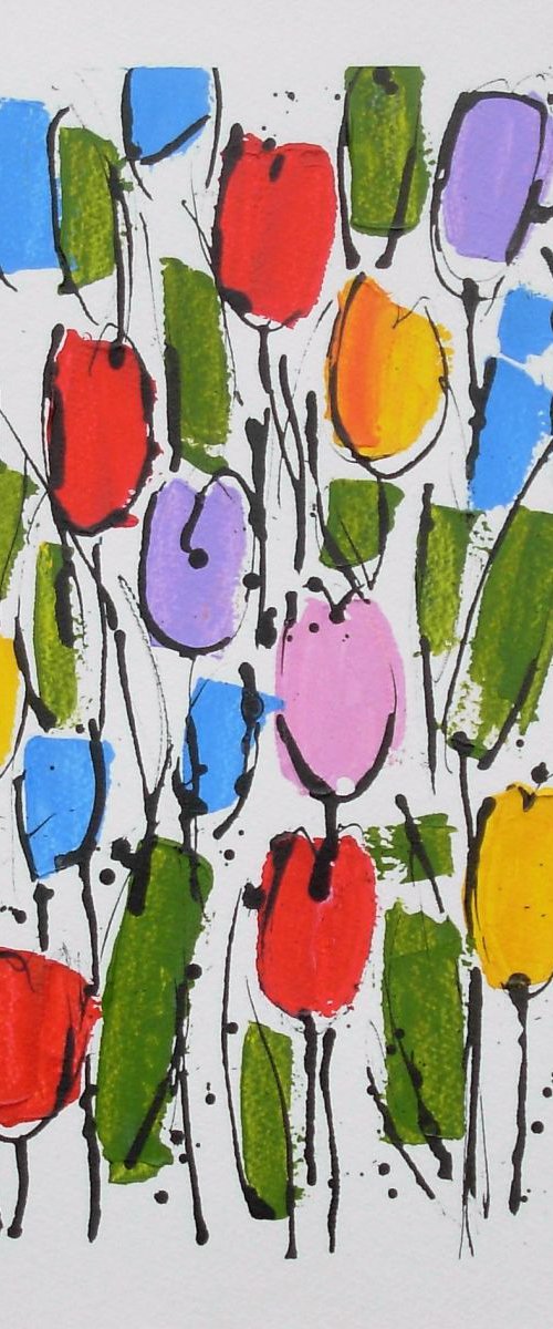 Field of Tulips 3 by Jan Rippingham
