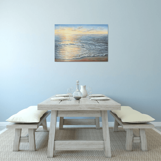 Light over the ocean