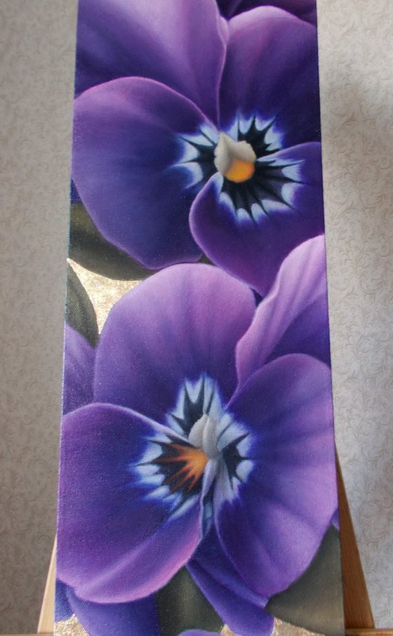 “Dance”, purple viola painting