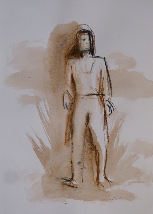 On the right foot, 29x41 cm by Frederic Belaubre