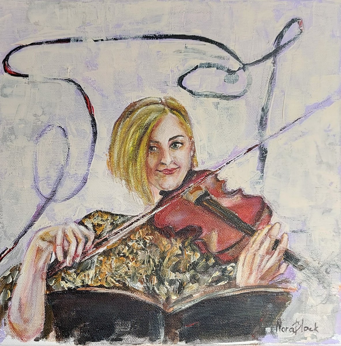 Violinist by Nora Block