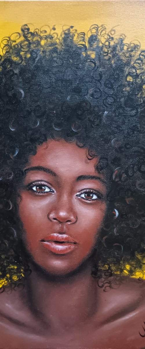 Beautiful African Girl by Mateja Marinko