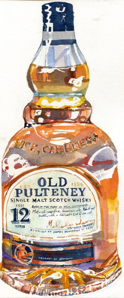 Old Pulteney whisky by Hannah Clark