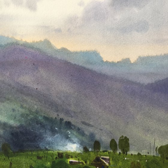 Sketch in the Carpathians