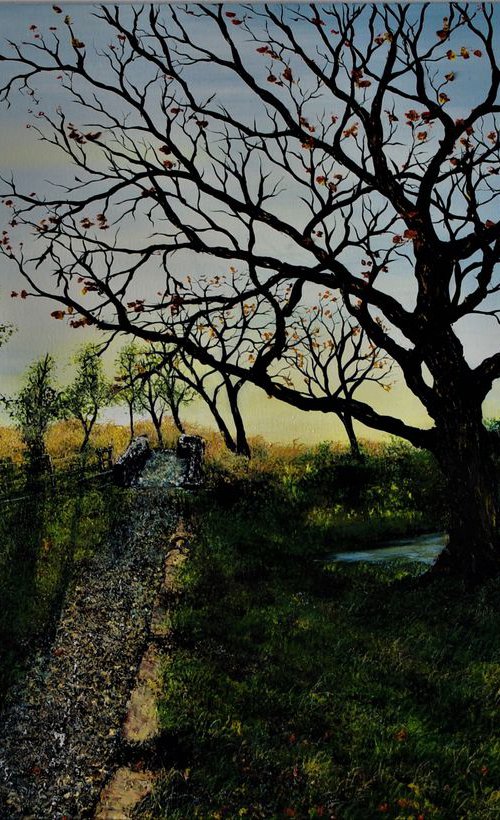 Dusk At Hockinghull  61cm x 92cm by Hazel Thomson