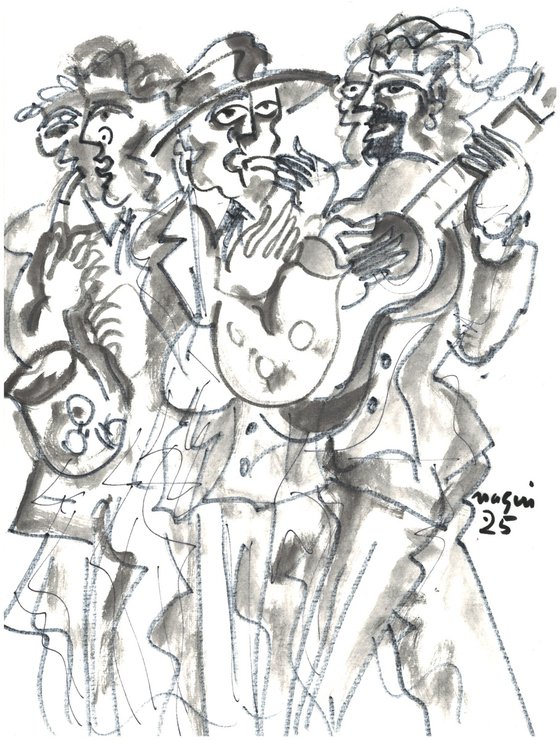 three musicians  25 D