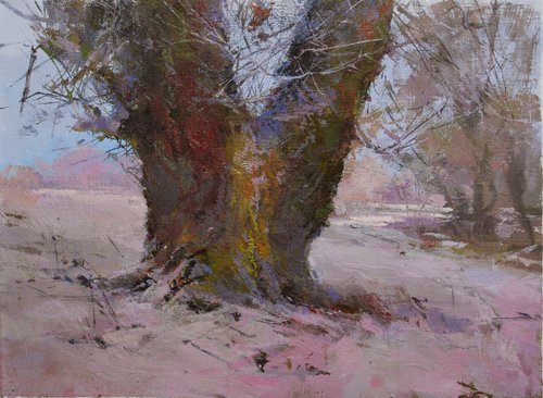 Winter Painting " Lace Morning " ( 398l15 ) by Yuri Pysar
