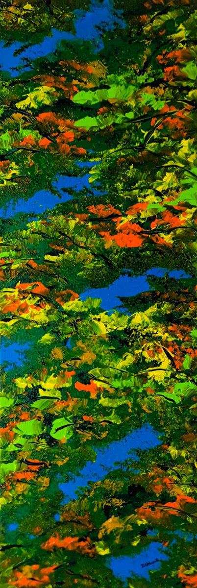 Daniel Urbaník | Original Acrylic Painting | Colorful Autumn 3 | 20 X 60Cm | Artwork For Sale On Artfinder