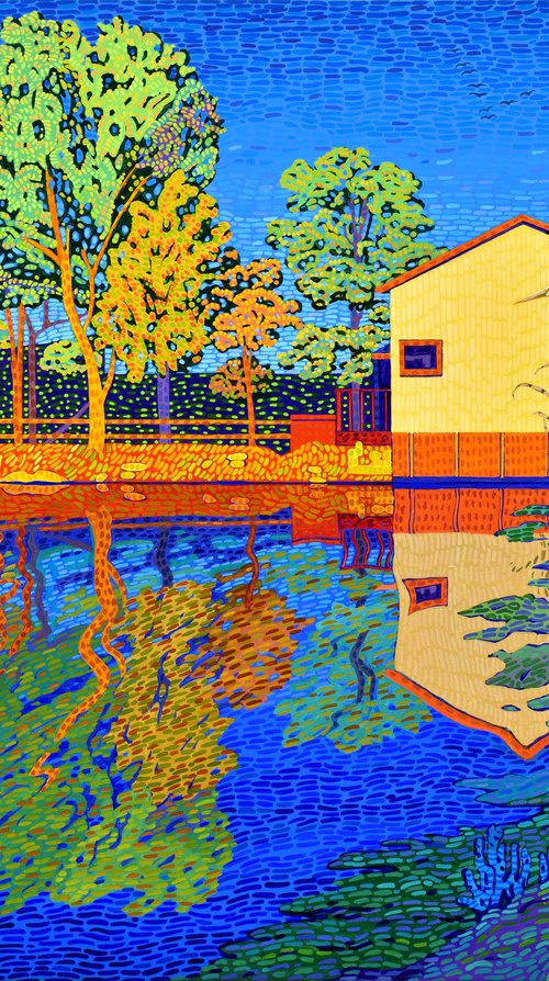 House With A Heron by Alex Nizovsky
