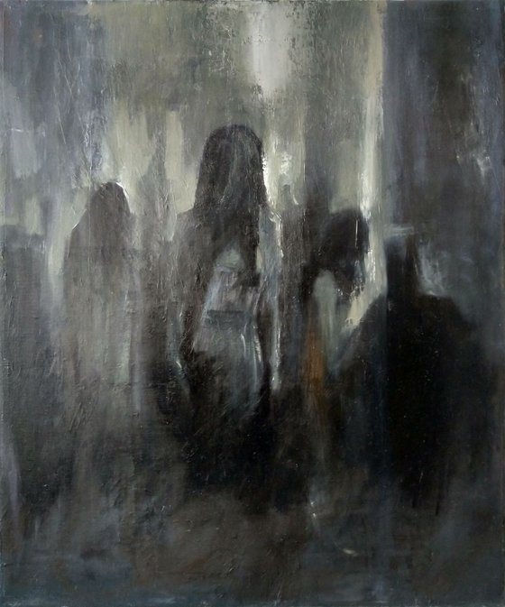 Eyewitnesses Of The Dawn(Oil painting, 50x60cm, impressionistic)