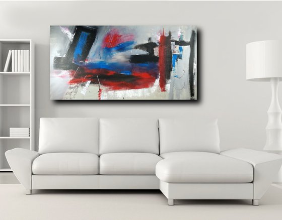 EXTRA LARGE PAINTING ON CANVAS/BEDROOM WALL ART/ORIGINAL PAINTING/OVERSIZED PAINTINGS/LARGE OIL PAINTING SIZE-180X90 CM TITLE C321