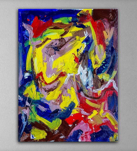 "Renversigo" Abstract Expressionism painting