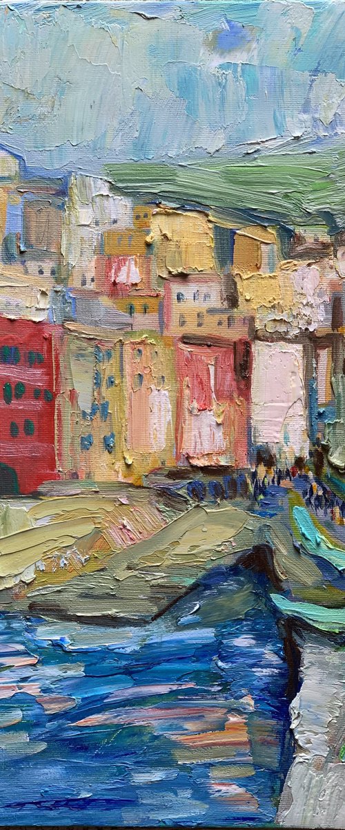 Riomaggiore , Cinque terre by Olga Pascari