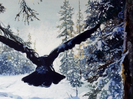 Alarm In The Winter Forest