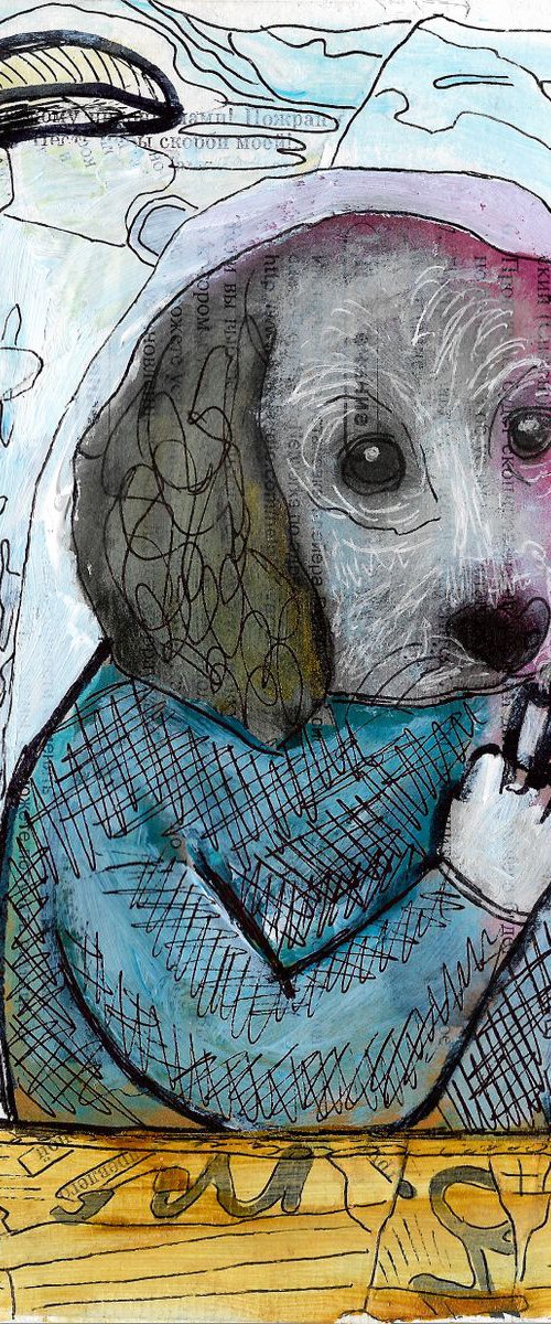 Smoking dog #8 by Pavel Kuragin