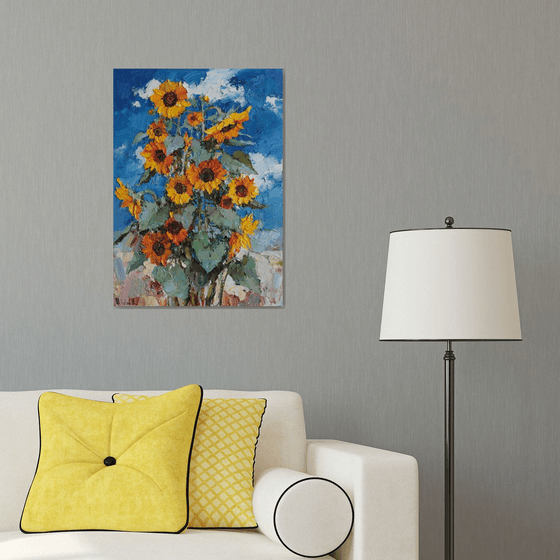 Blooming Sunflowers