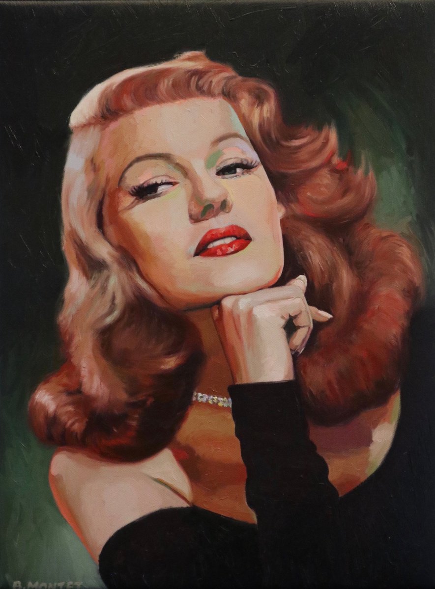 Photorealistic Portrait Oil Painting By Benoit Montet, 14 X 18, Lipstick, Original Artwork