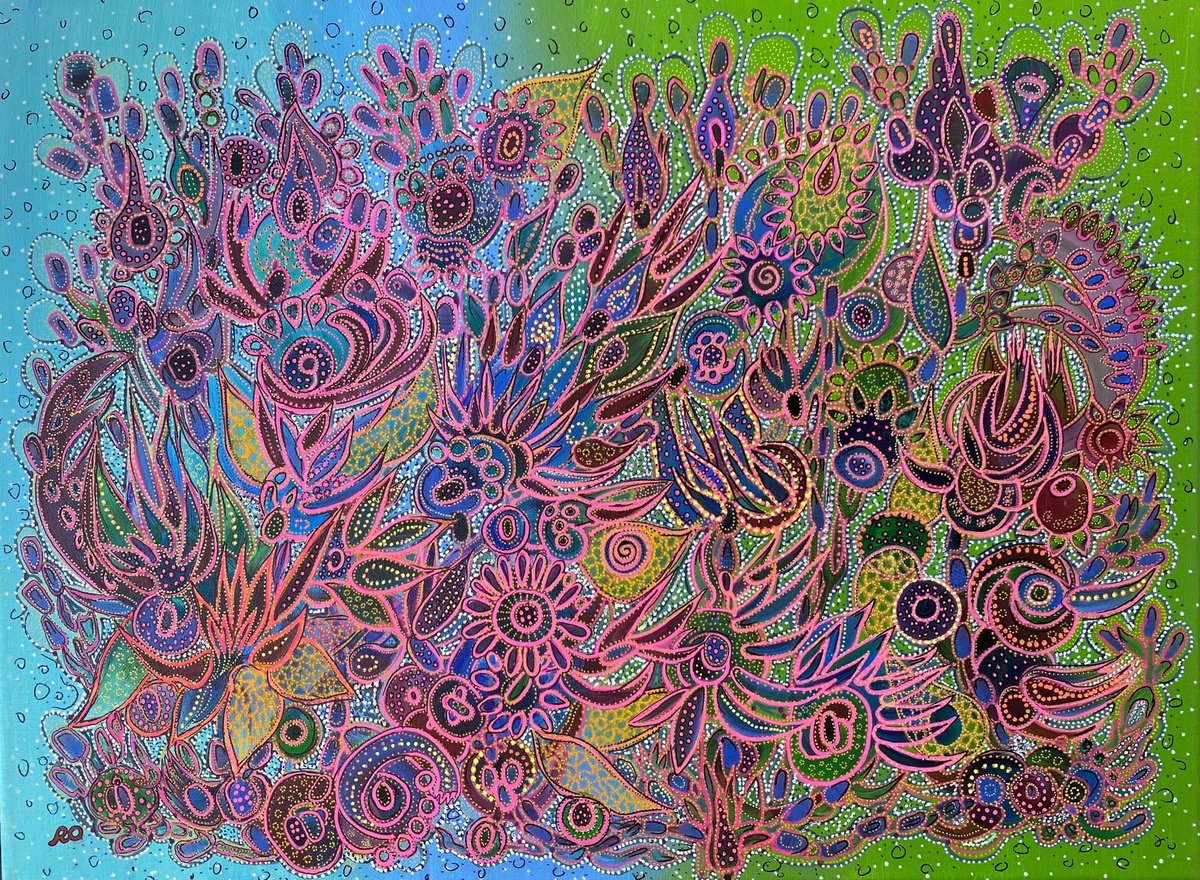 Flowers Fireworks By Olga Rokhmanyuk | Roartus, 24 X 18, Artwork For Sale On Artfinder
