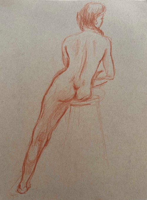 nude drawing 9 by Anna Bogushevskaya
