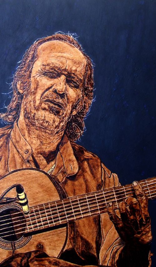 Paco de Lucia by MILIS Pyrography
