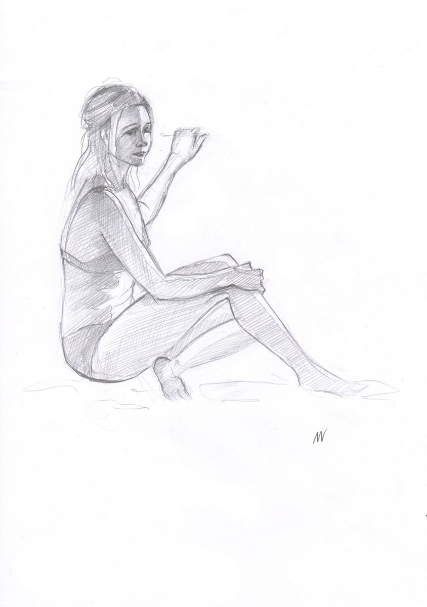 Sketch of Human body. Woman.73 by Mag Verkhovets