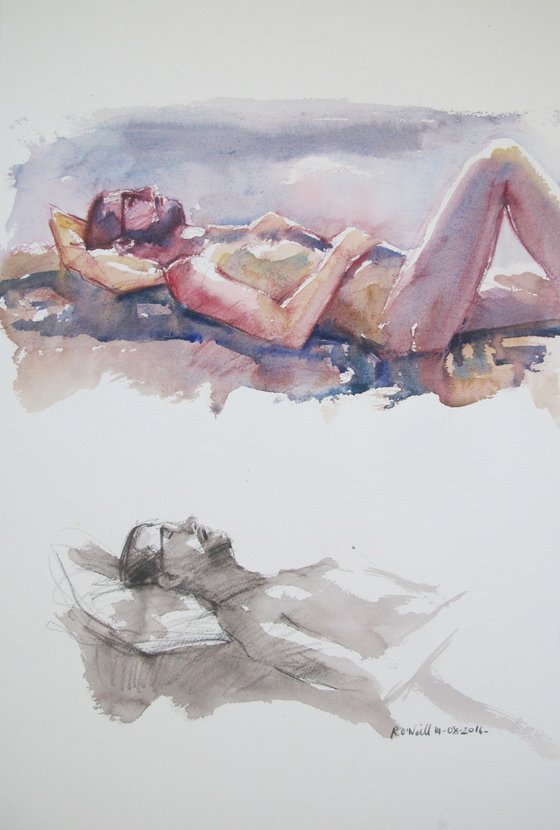 reclining male nude
