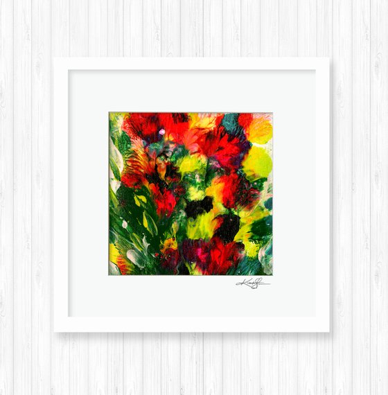 Flowering Euphoria 1 - Floral Abstract Painting by Kathy Morton Stanion