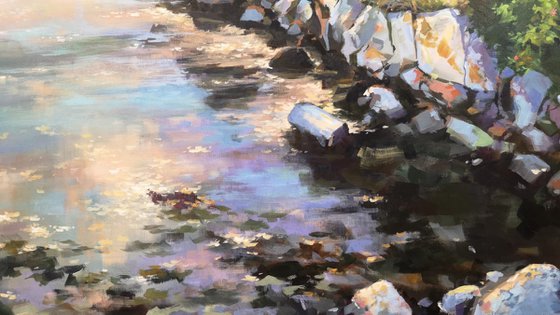 Evening at Peggy's  Cove (36x48x1.5")